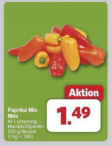 Paprika Mix Mini 200-g-Beutel