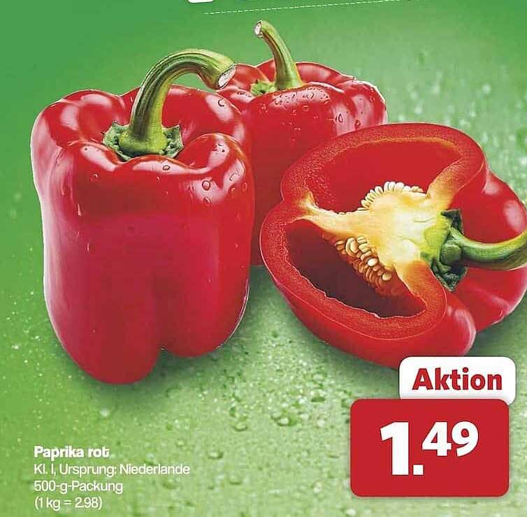 Paprika rot, 500-g-Packung