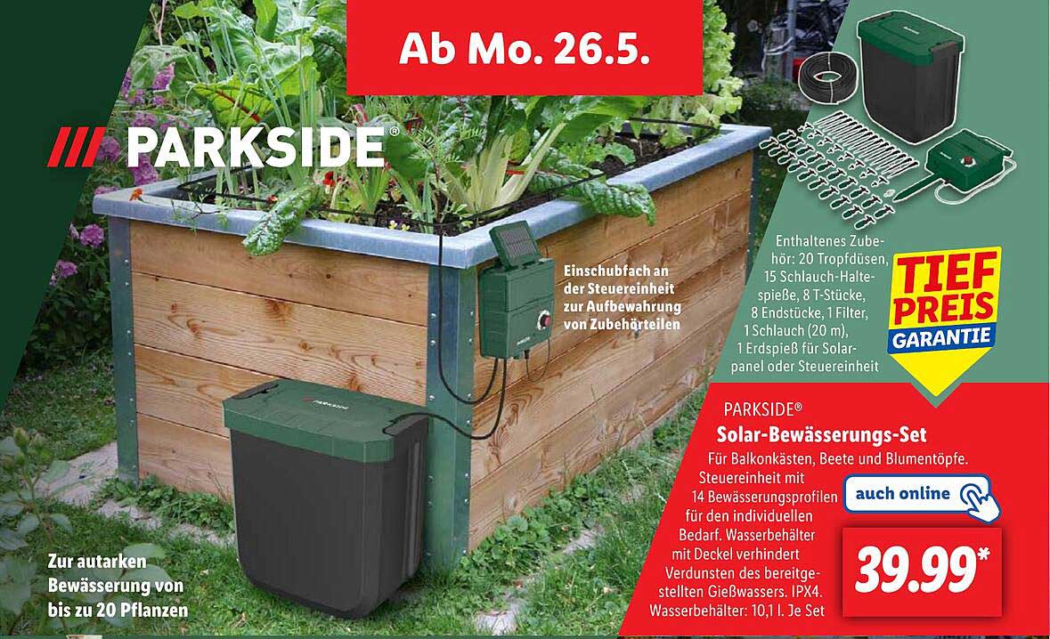 PARKSIDE® Solar-Bewässerungs-Set