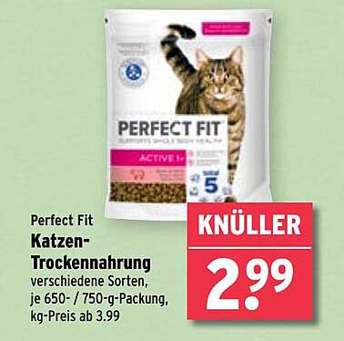 Perfect Fit Katzen-Trockennahrung - verschiedene Sorten, je 650- / 750-g-Packung