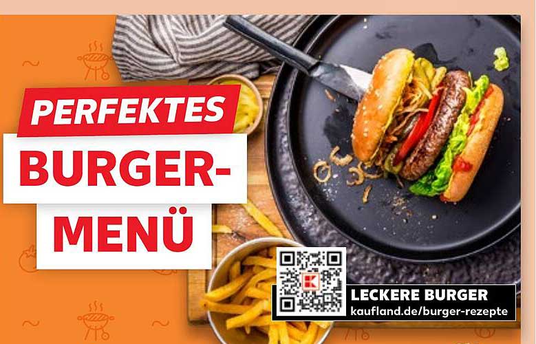 Perfektes Burger-Menü