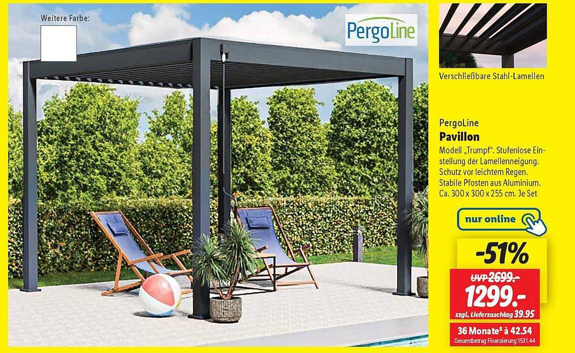 PergoLine Pavillon Modell "Trumpf"