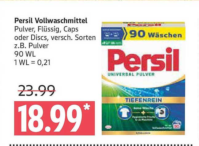 Persil Vollwaschmittel Pulver, Flüssig, Caps oder Discs, verschiedene Sorten