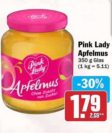 Pink Lady Apfelmus 350 g Glas