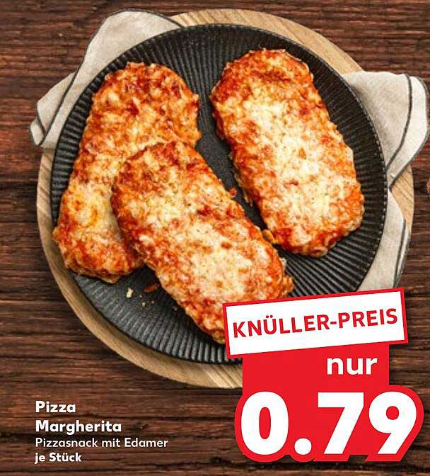 Pizza Margherita Pizzasnack mit Edamer je Stück