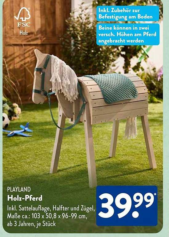 PLAYLAND Holz-Pferd