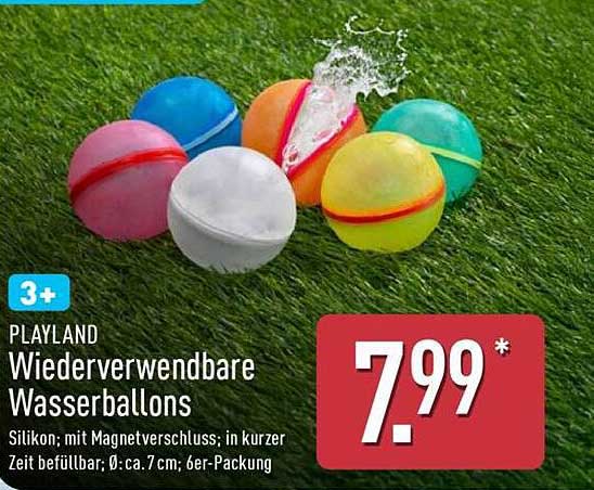 PLAYLAND Wiederverwendbare Wasserballons