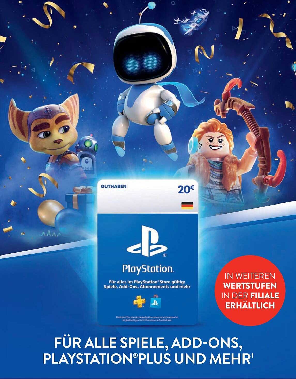 PlayStation Guthabenkarte 20€