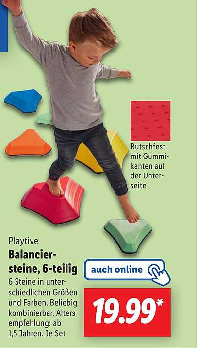 Playtive Balanciersteine, 6-teilig