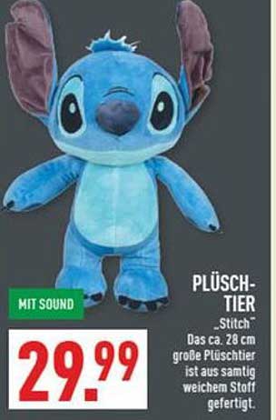 Plüsch-Tier „Stitch“ mit Sound