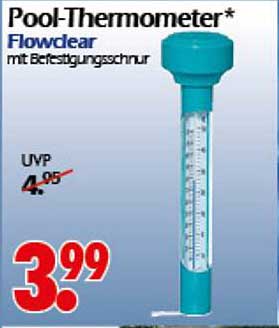 Pool-Thermometer Flowclear mit Befestigungsschnur
