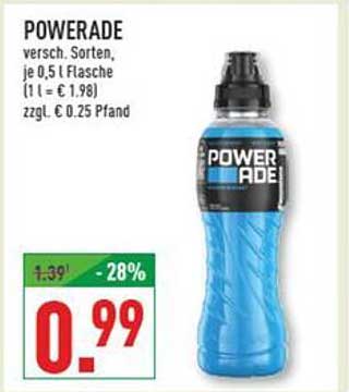 POWERADE - Erfrischung in verschiedenen Sorten