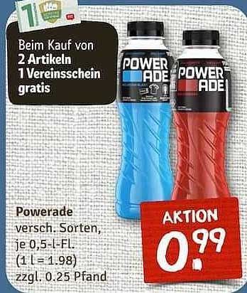 Powerade - Verschiedene Sorten, 0,5-l-Flasche