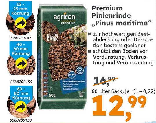 Premium Pinienrinde "Pinus maritima"