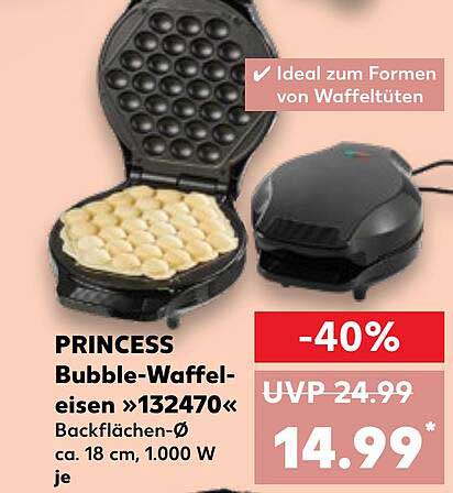 PRINCESS Bubble-Waffeleisen »132470«