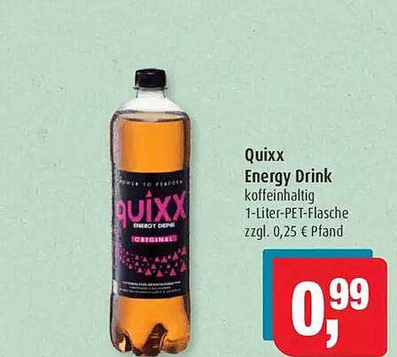 Quixx Energy Drink 1-Liter-PET-Flasche