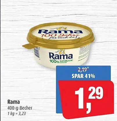 Rama 100% Natur-Butter 400-g-Becher