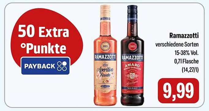 Ramazzotti versch. Sorten 0,7l Flasche