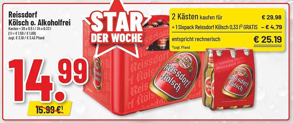 Reissdorf Kölsch o. Alkoholfrei – Star der Woche