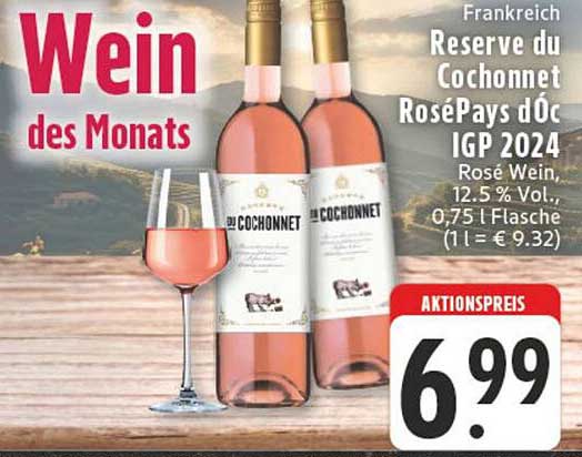 Reserve du Cochonnet Rosé Pays d'Oc IGP 2024