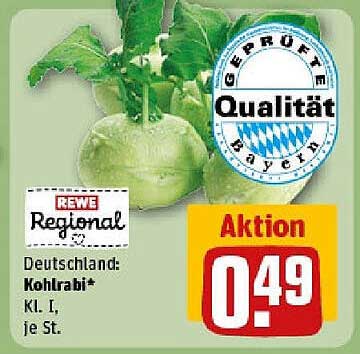 REWE Regional: Kohlsrabii* Kl. I, je St.