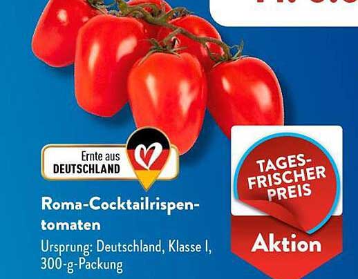 Roma-Cocktailrispen-Tomaten 300-g-Packung