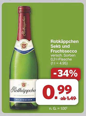 Rotkäppchen Sekt und Fruchtsecco 0,2 l-Flasche