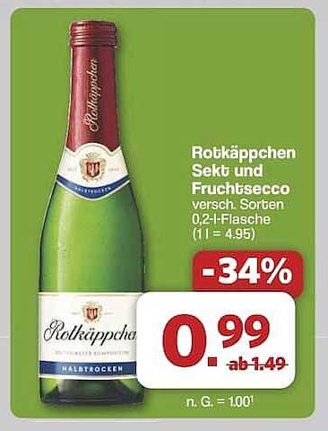 Rotkäppchen Sekt und Fruchtsecco - 0,2 l Flasche