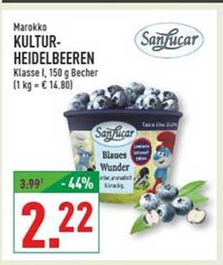 SanLucar Kultur-Heidelbeeren, 150 g Becher