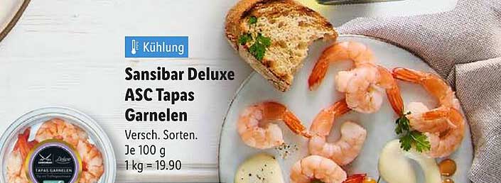 Sansibar Deluxe ASC Tapas Garnelen