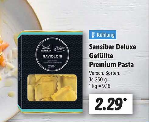 Sansibar Deluxe Gefüllte Premium Pasta