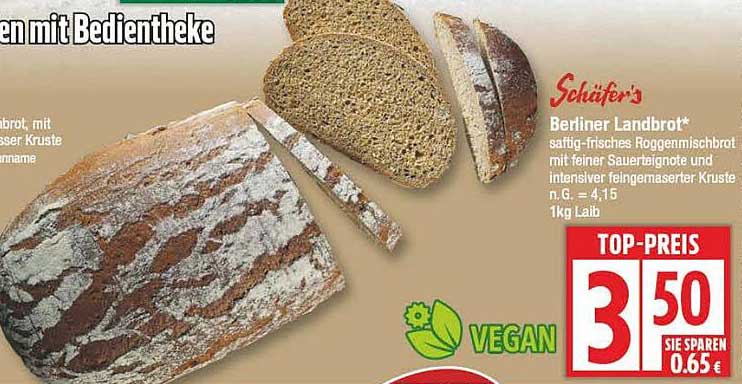 Schäfer's Berlins Landbrot – Saftig und Vegane Köstlichkeit