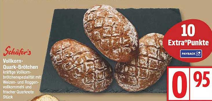Schäfer's Vollkorn-Quark-Brötchen