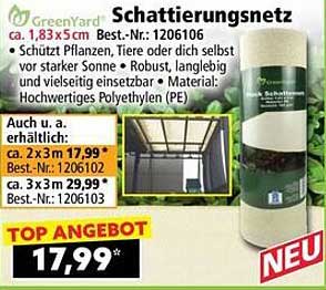 Schattierungsnetz von GreenYard – der ideale Sonnenschutz für Pflanzen und Tiere