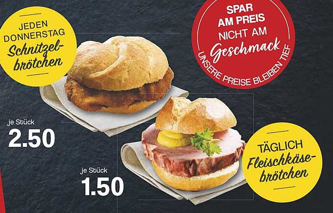 Schnitzelbrötchen und Fleischkäsebrötchen – Genuss zum kleinen Preis