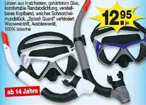 Schnorchelset mit kratzfestem Glas und Splash Guard - Ideal für jedes Abenteuer!