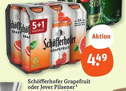 Schöfferhofer Grapefruit oder Jever Pilsener 6er Pack