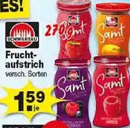 Schwartau Fruchtaufstrich – verschiedene Sorten