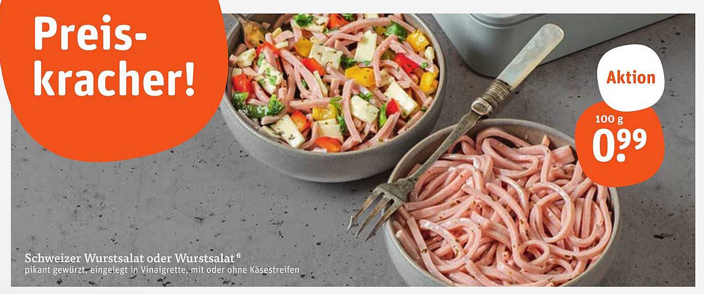 Schweizer Wurstsalat oder Wurstsalat – Preis-Kracher!