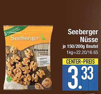 Seeberger Nüsse je 150/200g Beutel