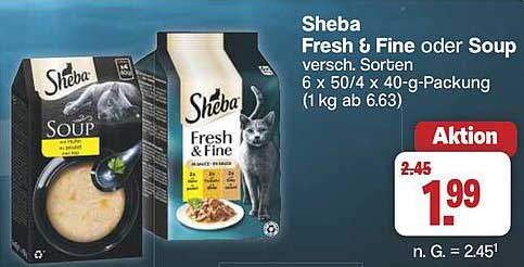 Sheba Fresh & Fine oder Soup - 6 x 50/4 x 40-g-Packung