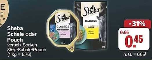Sheba Schale oder Pouch - verschiedene Sorten 85-g-Schale/Pouch