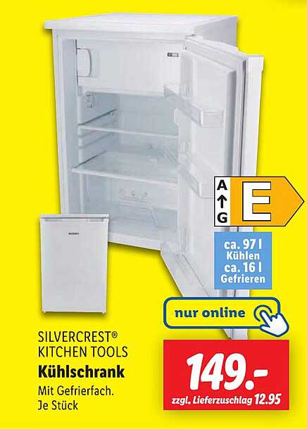 SILVERCREST® Kühlschrank mit Gefrierfach