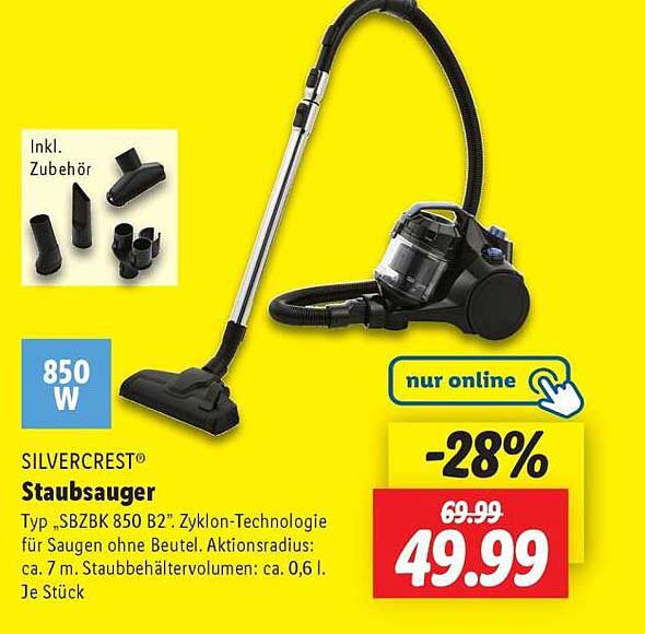 SILVERCREST® Staubsauger Typ „SBZBK 850 B2“