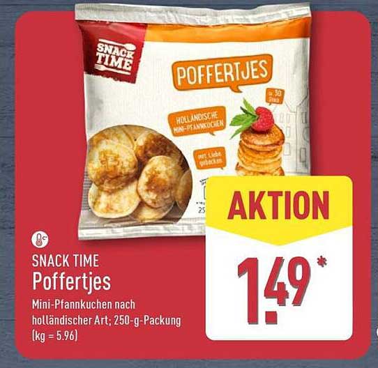 SNACK TIME Poffertjes Mini-Pfannkuchen nach holländischer Art; 250-g-Packung