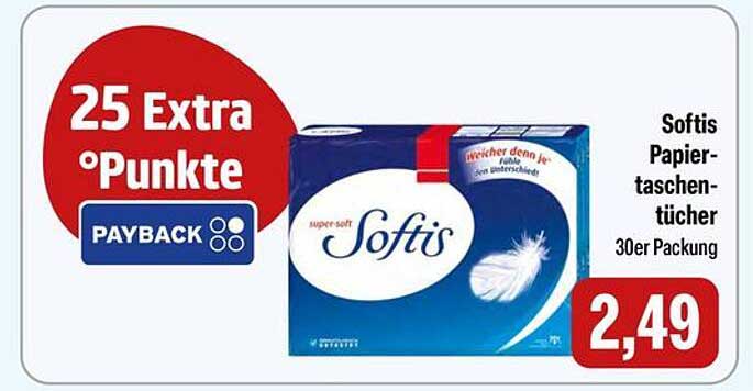 Softis Papiertaschentücher 30er Packung