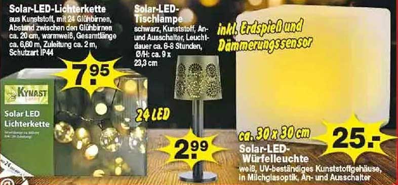 Solar-LED-Tischlampe schwarz, Kunst, An- und Ausschalter, Leuchtdauer ca. 6-8 Stunden, Ø 9 x 23,3 cm