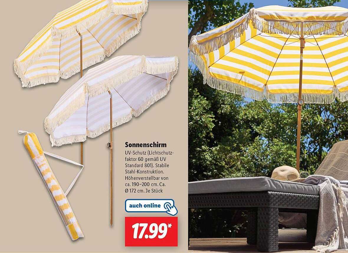 Sonnenschirm mit UV-Schutz