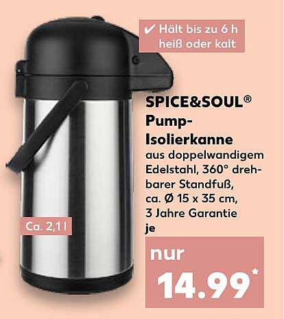 SPICE&Soul® Pump-Isolierkanne