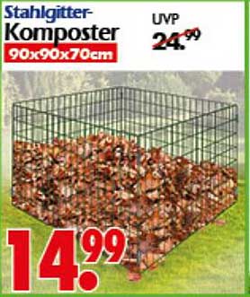 Stahlgitter-Komposter 90x90x70cm